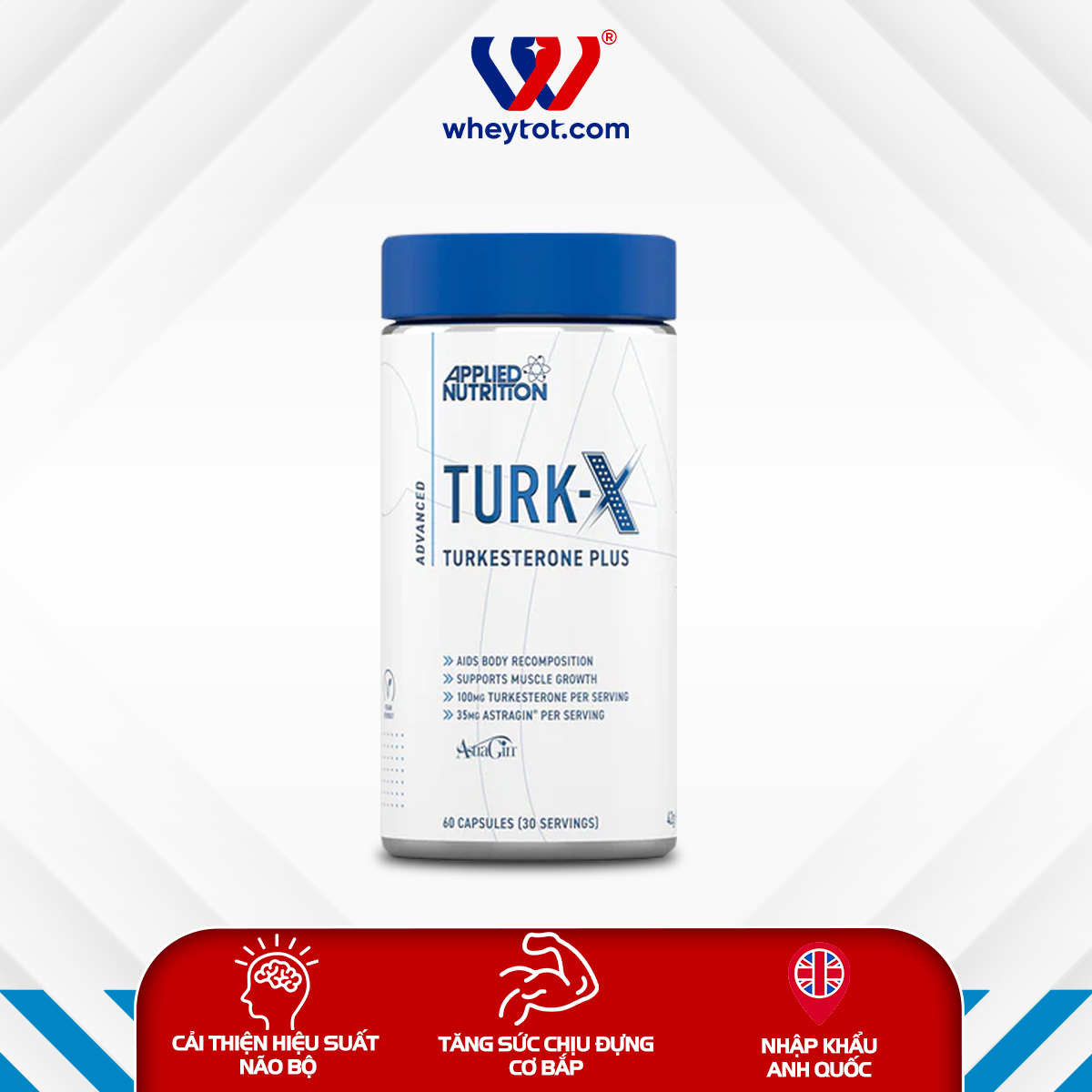 Applied Nutrition Turk-X 60 Viên (30 Servings)