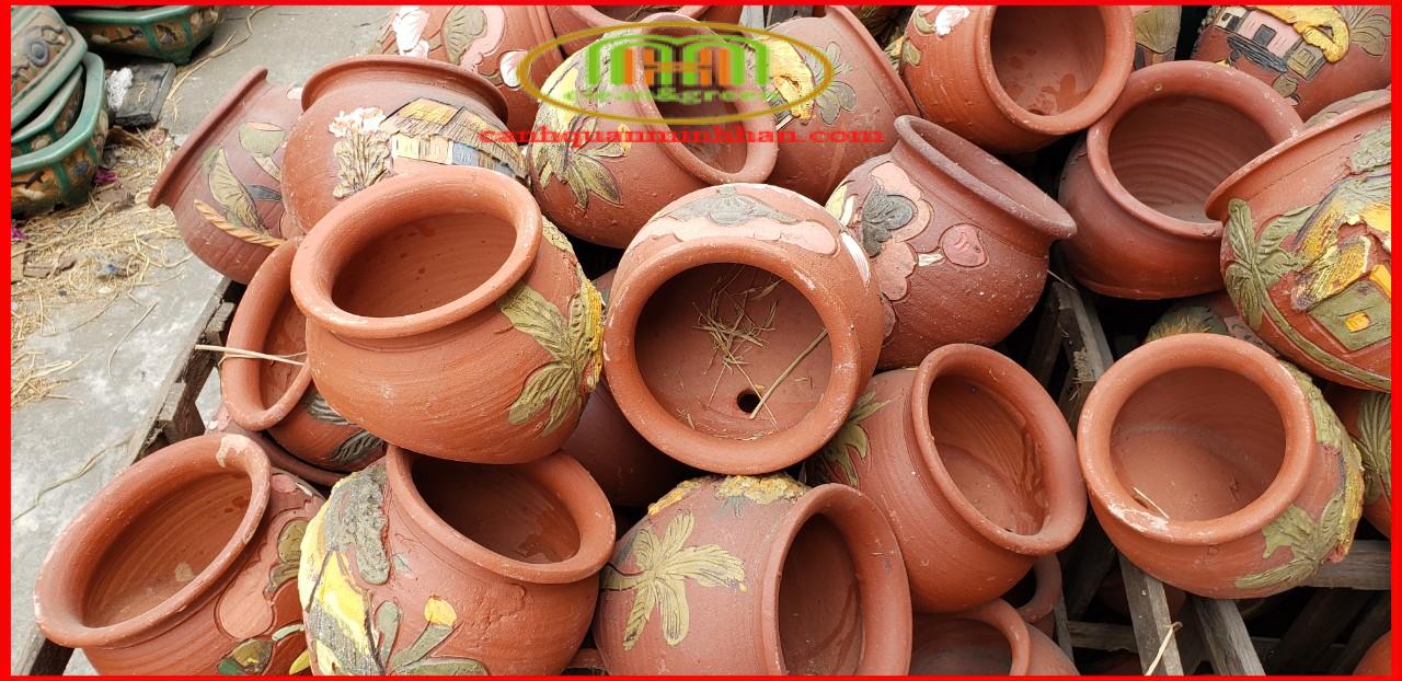 Chậu ốp tường gốm trồng hoa cây cảnh