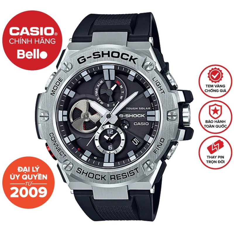 Đồng hồ Casio G-Shock Nam GST-B100-1A chính hãng  chống va đập, chống nước 200m - Bảo hành 5 năm - Pin trọn đời