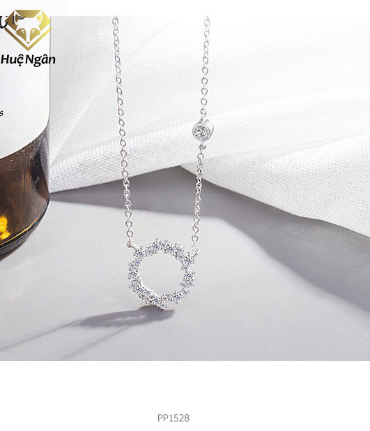 Bộ dây chuyền liền mặt trang sức bạc Ý S925 Bạc Xinh - Huyền thoại biển xanh PP1528