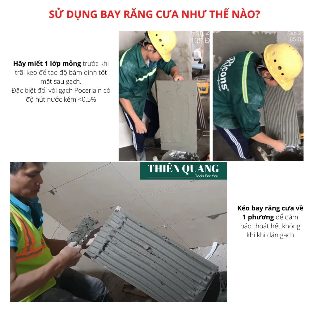 Bay răng cưa TAY PHẢI - Răng 15x15mm - Thiên Quang Smarttools
