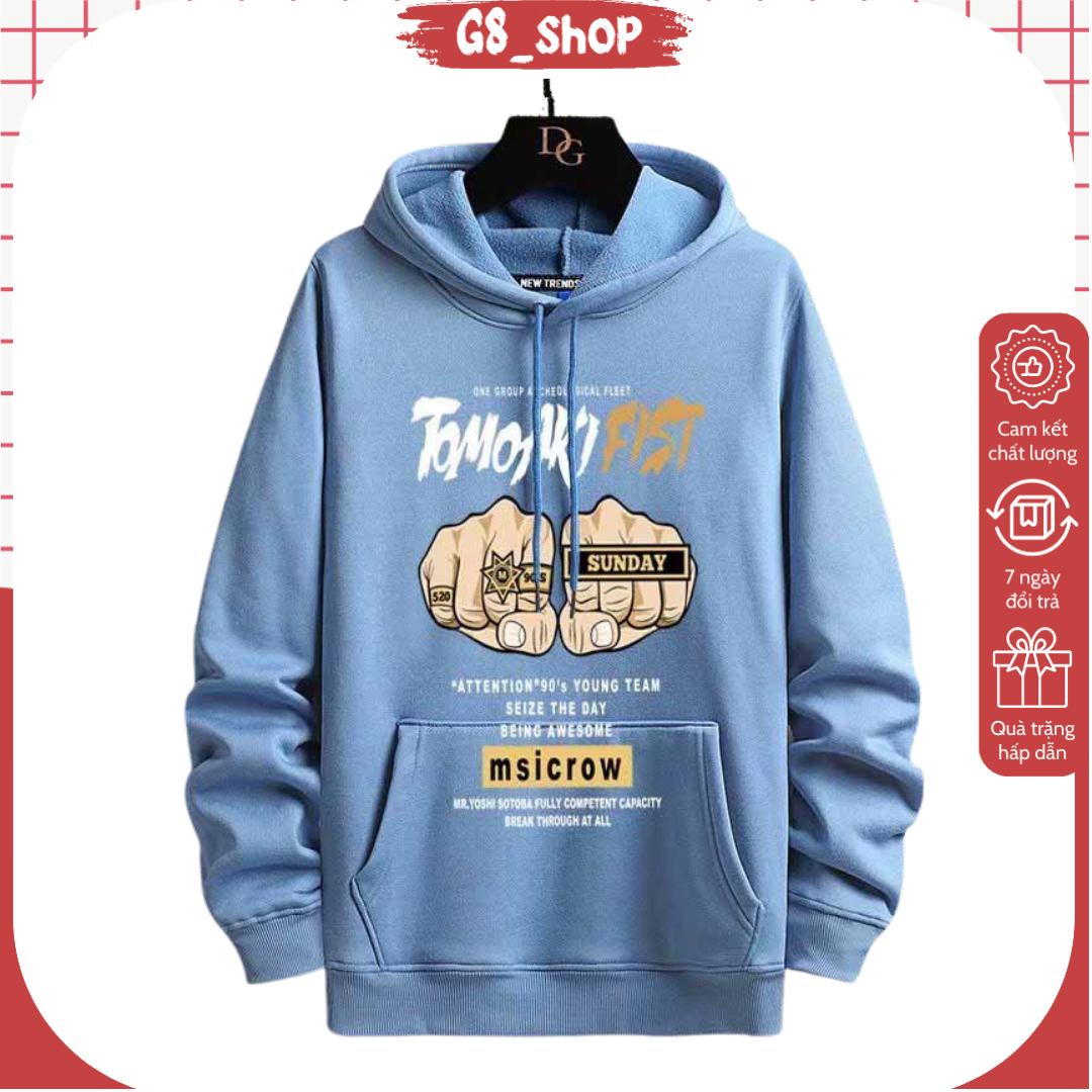 [ Ảnh Thật ] ÁO HOODIE UNISEX TAY ĐẤM Nam Nữ BASIC CAO CẤP