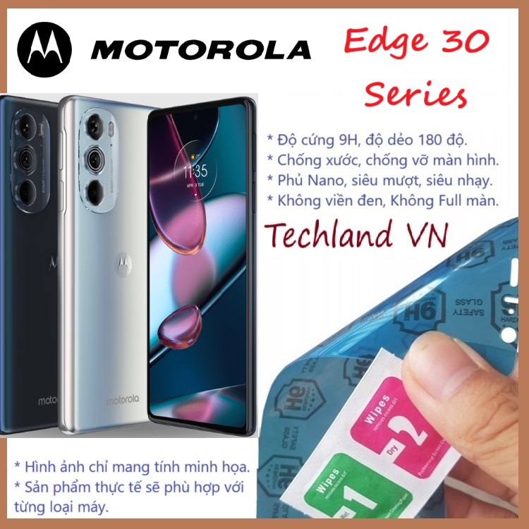 Cường Lực Phủ Nano Motorola Edge 30 / X30 / S30 / 30 Neo / 30 Pro - Trong Suốt, Không Full Màn, Không Viền Đen