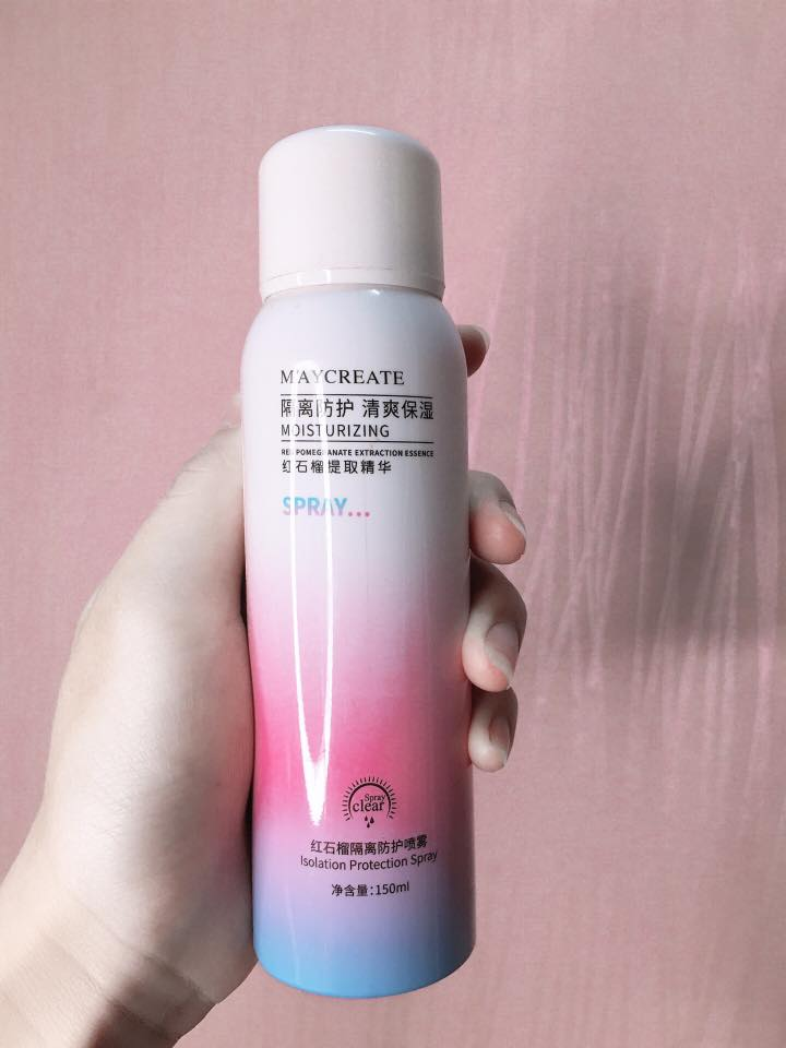 Chai Xịt Chống Nắng Maycreate Tone Da 150ml