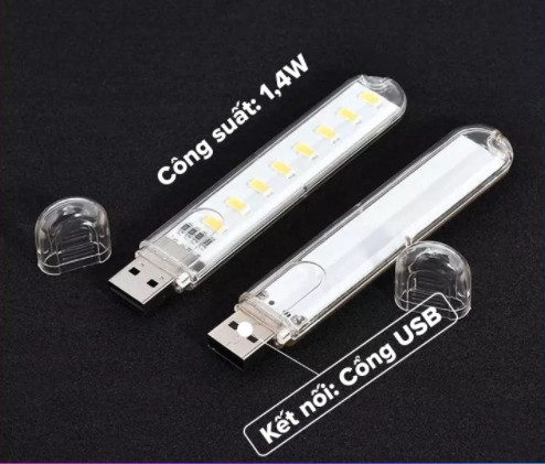 [HCM]MẪU MỚI Đèn LED 6 bóng cổng USB uốn dẻo 360