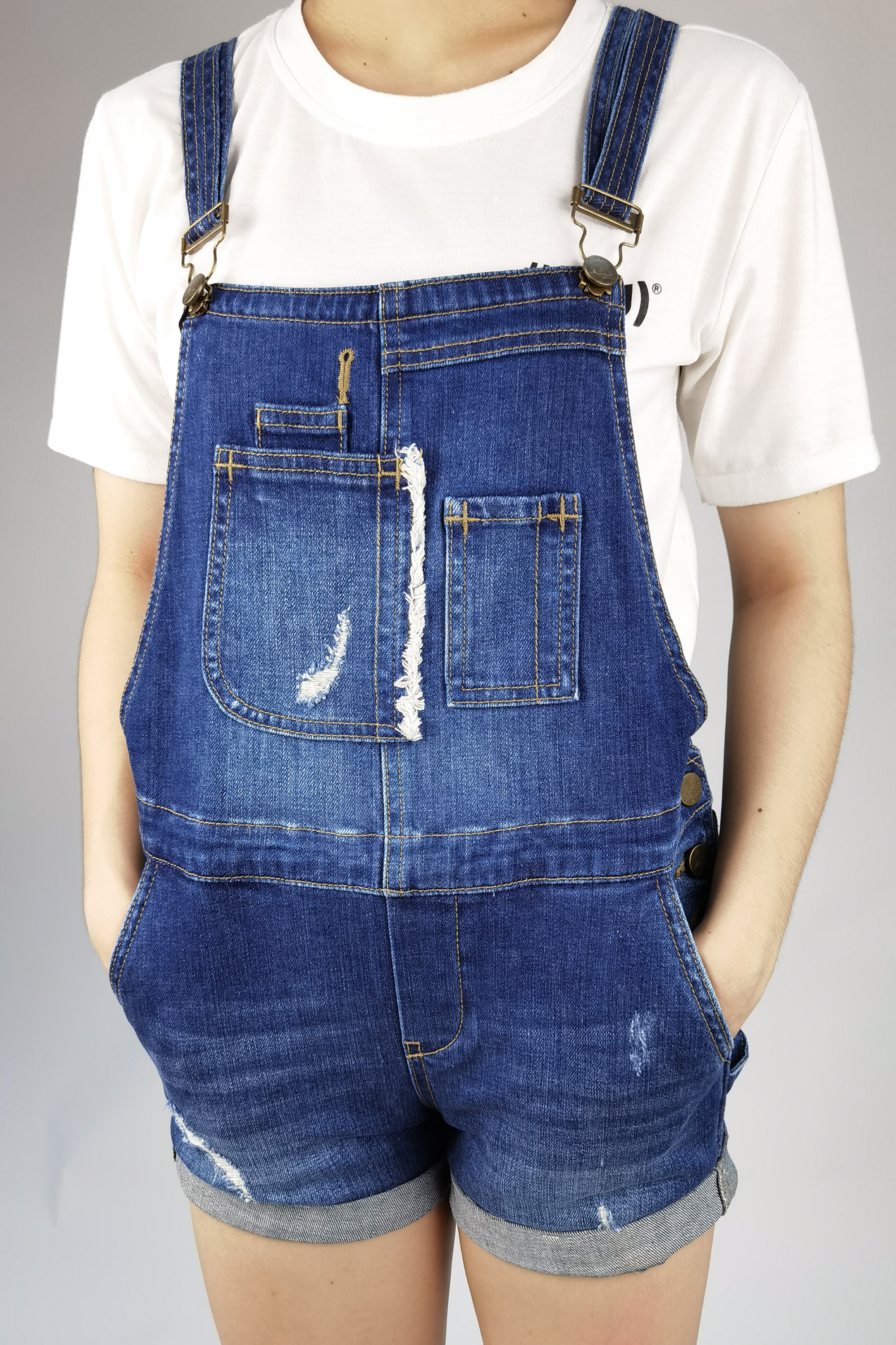 Quần Short Yếm Jean Nữ MESSI SJW-304-16