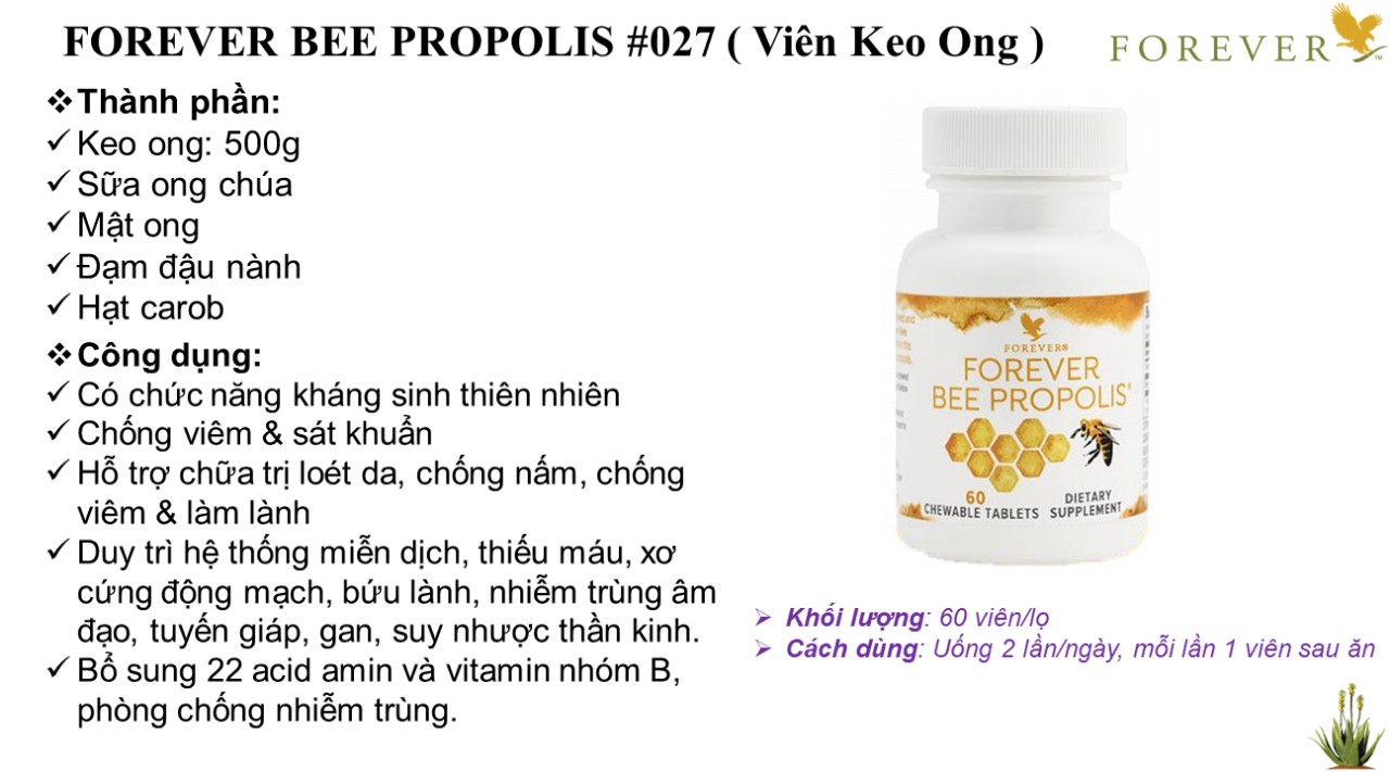 Viên Sáp Ong Forever Bee Propolis