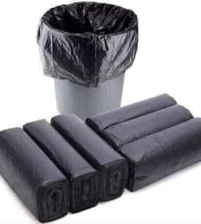 COMBO 3 cuộn túi đựng rác tiện lợi màu đen size TRUNG 55x65cm