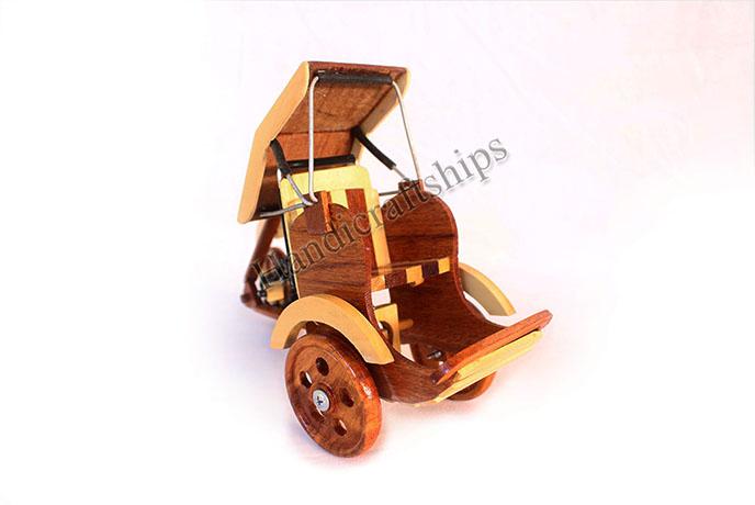 Mô hình xe xích lô gỗ (Size: 20cm)