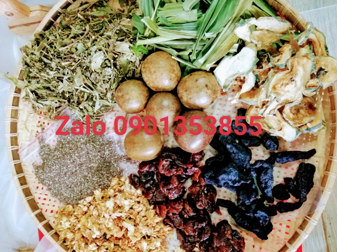 combo 5 sét vừa (90g/sét) trà sâm bí đao la hán quả nồi 3l