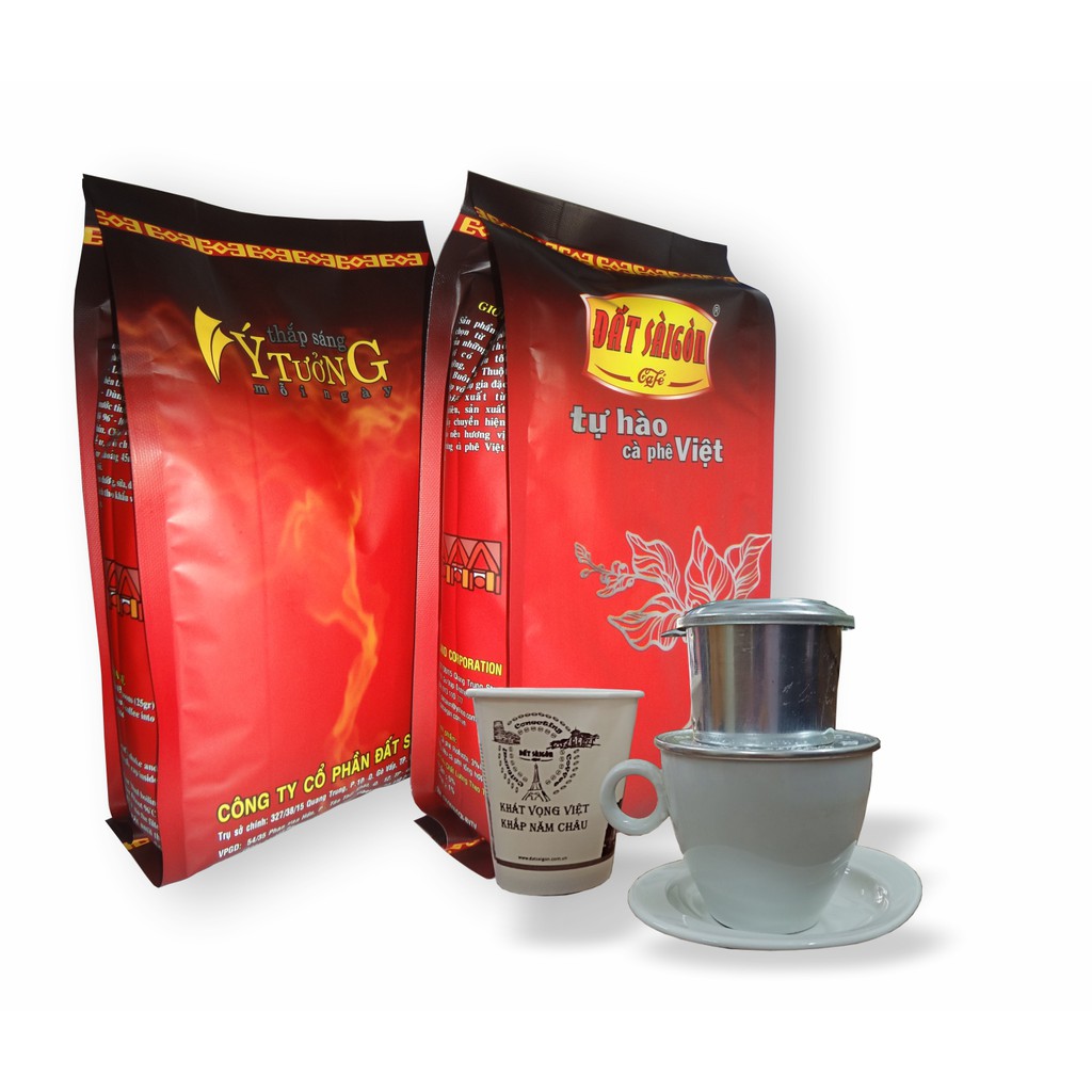 Cà phê Đất Sài Gòn Pha Phin Sánh Đậm S gói 500g