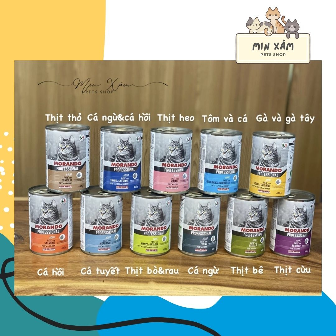 PATE MORANDO PROFESSIONAL CHO MÈO 400G MIGLIOR GATTO