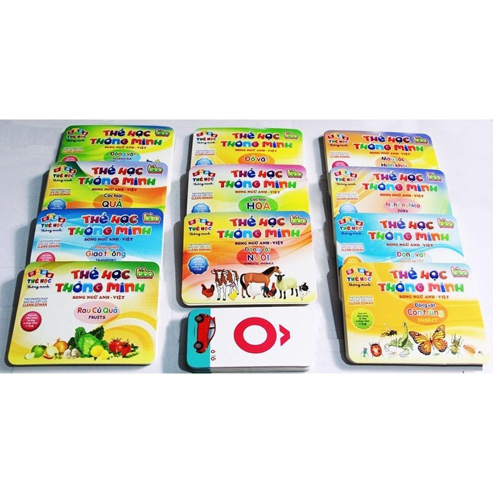 Bilingual smart learning card set for children to recognize [16 topics with 416 cards]