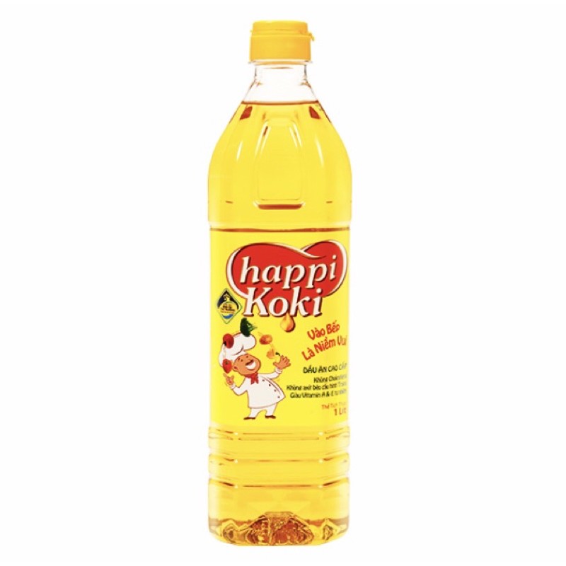 3 Chai Dầu Ăn Happi 1L