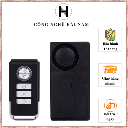 Báo động chống trộm cảm biến rung còi to có điều khiển từ xa
