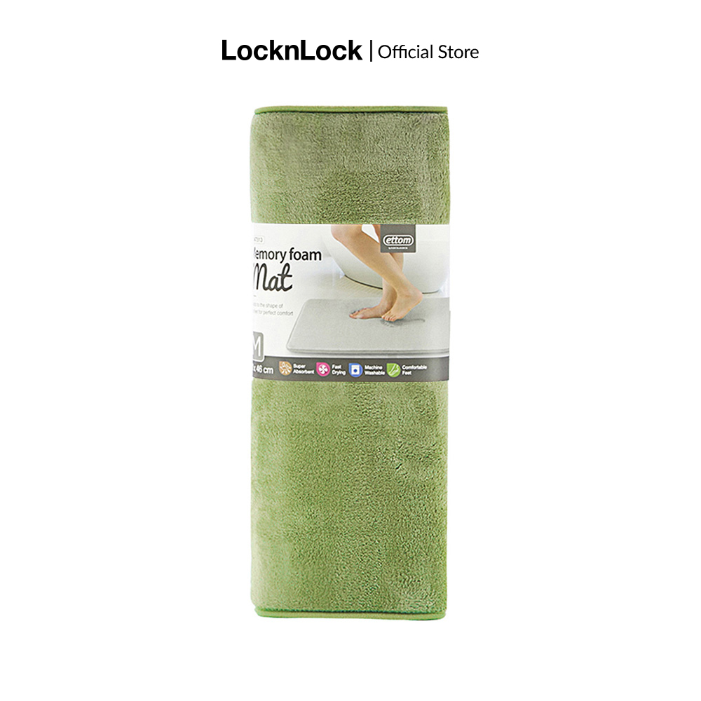 [VOUCHER LIVE 20%] Thảm chùi chân Memory Foam nhãn hiệu Lock&Lock kiểu Basic cỡ M 460x700x15mm - MAT513