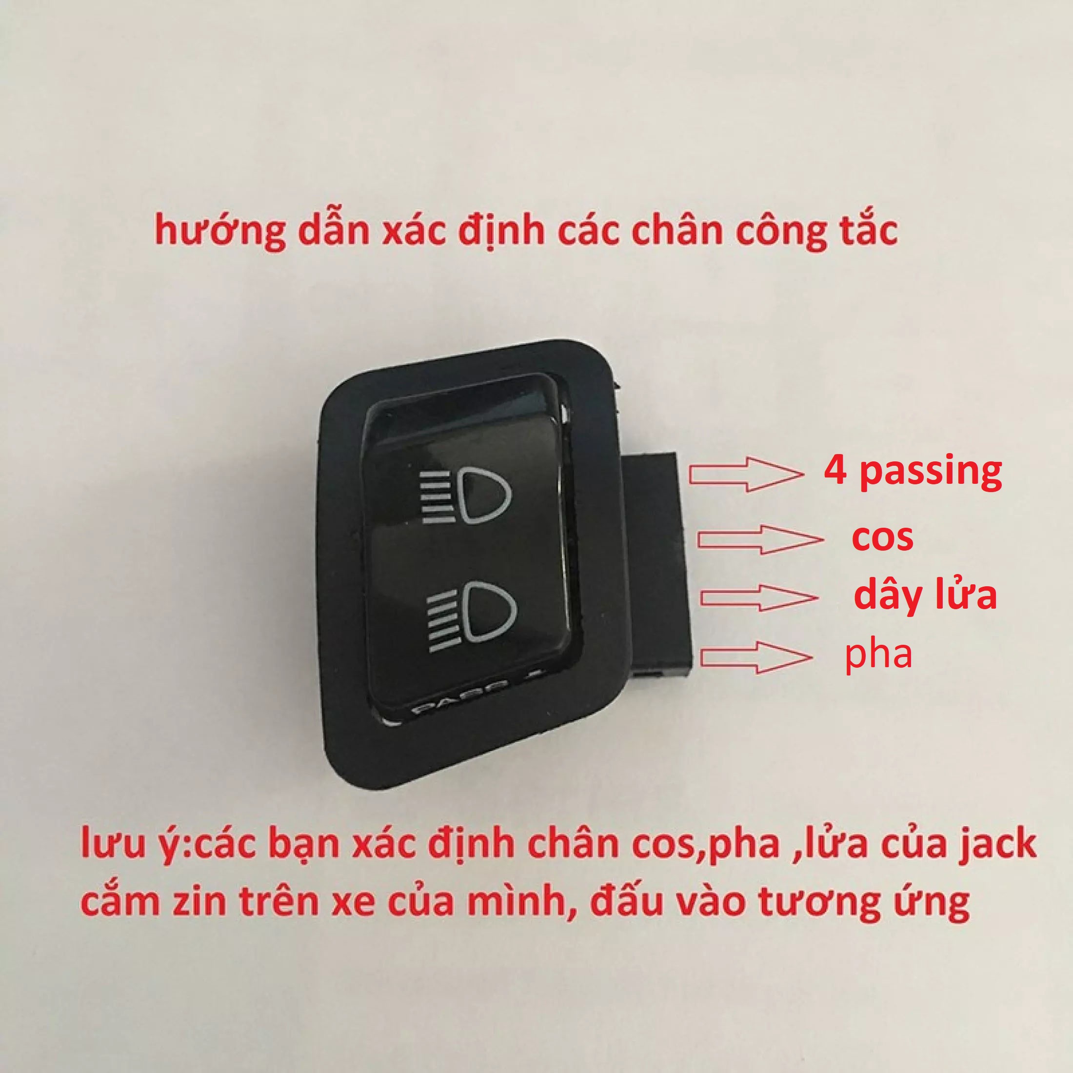 Công tắc Passing SH, Đá đèn pha xe SH Mode,PCX HONDA