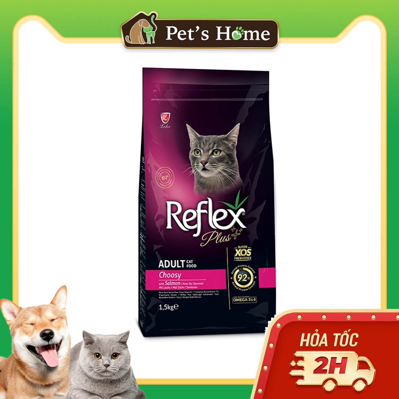 Reflex Plus Adult Cat Choosy Salmon 1,5kg