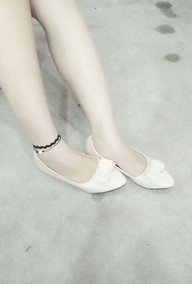 Vòng chocker chân đôi kèm hạt trắng (ảnh thật)