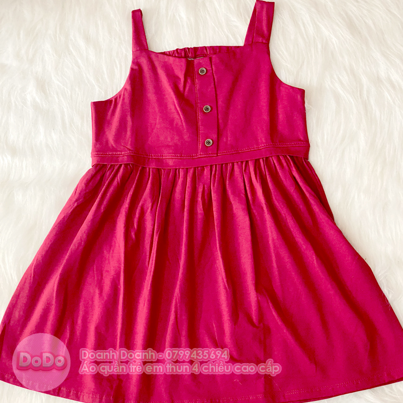 Váy bé gái sát nách cotton 4 chiều từ 10-40kg