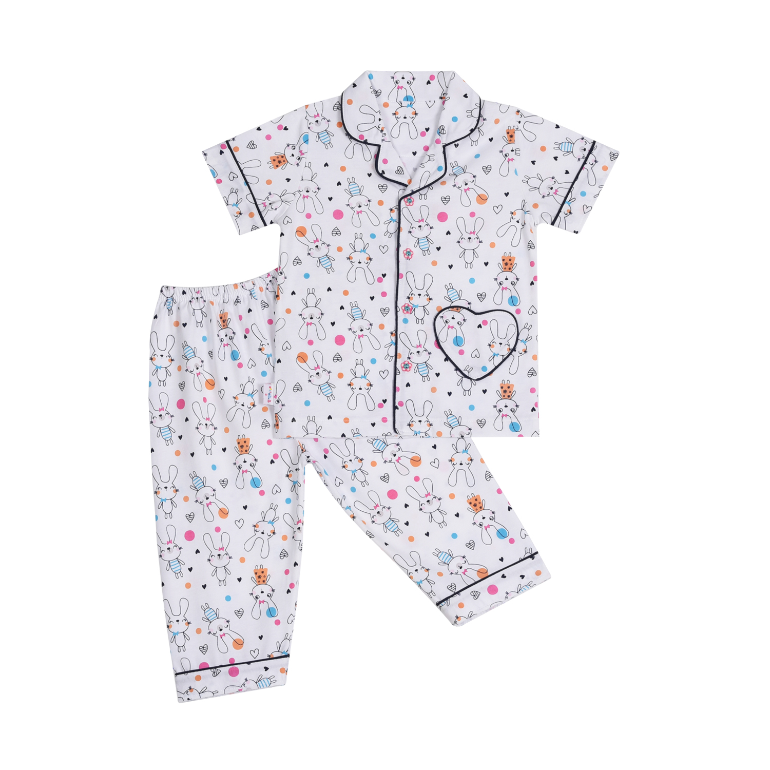BỘ PYJAMAS TAY NGẮN BÉ GÁI 1149-HELLO BB (hình ngẫu nhiên)