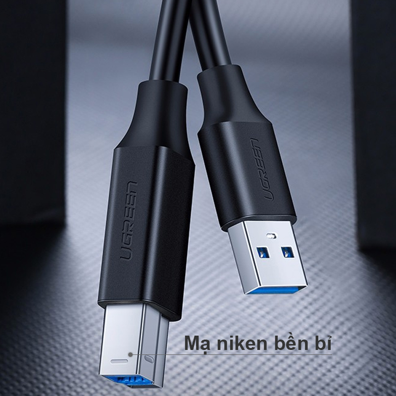 Cáp USB 3.0 AM-BM 2 mét Ugreen US210 10372 - Dây USB 3.0 type-A male sang type-B male
