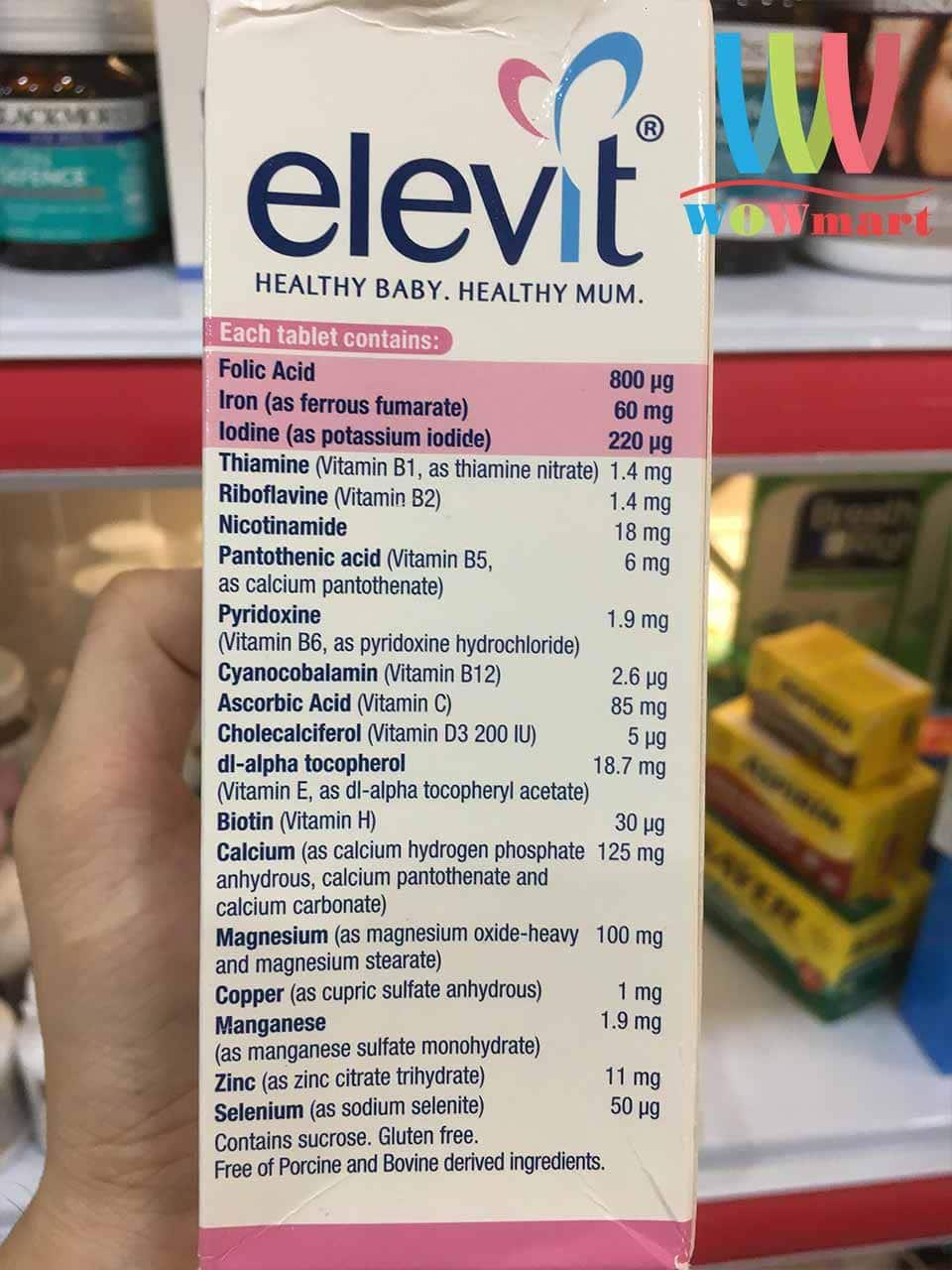[HCM]Vitamin cho bà bầu Elevit chính hãng Bayer Úc 100 viên - [ÚC]