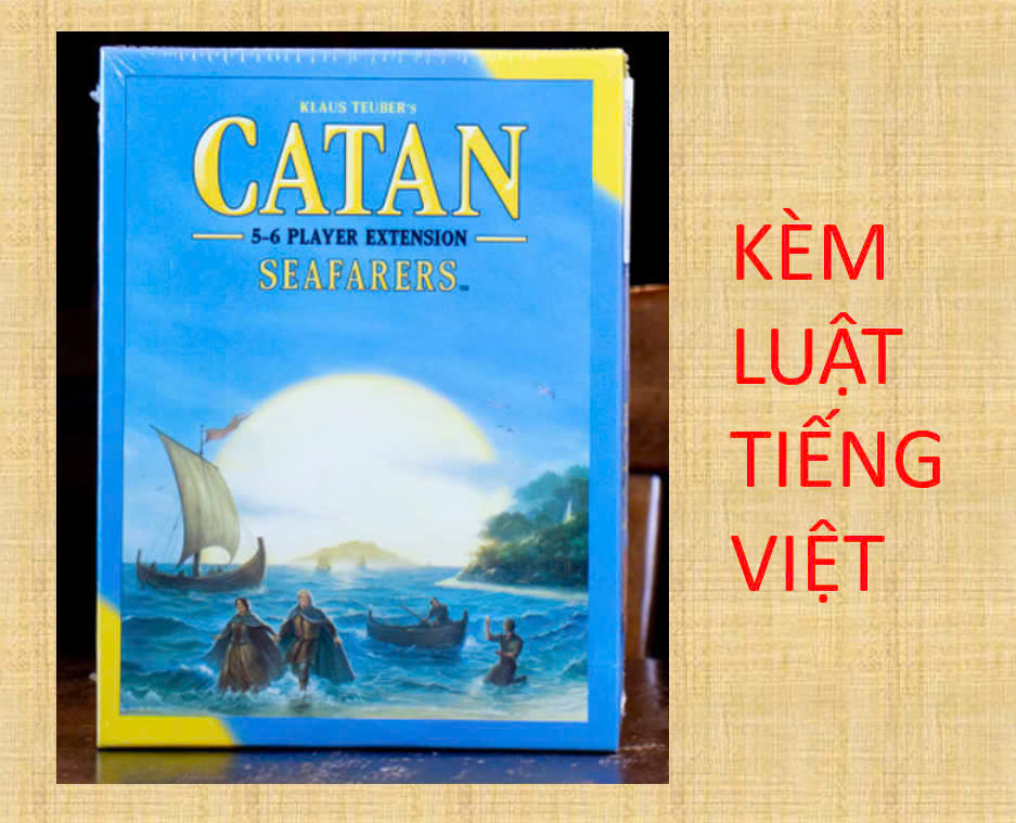 TRÒ CHƠI CATAN SEAFARES - BẢN MỞ RỘNG 5-6 NGƯỜI- CHỈ CHƠI KÈM KHI CÓ BẢN CƠ BẢN ĐỎ FULL và BỘ CATAN SEAFARES