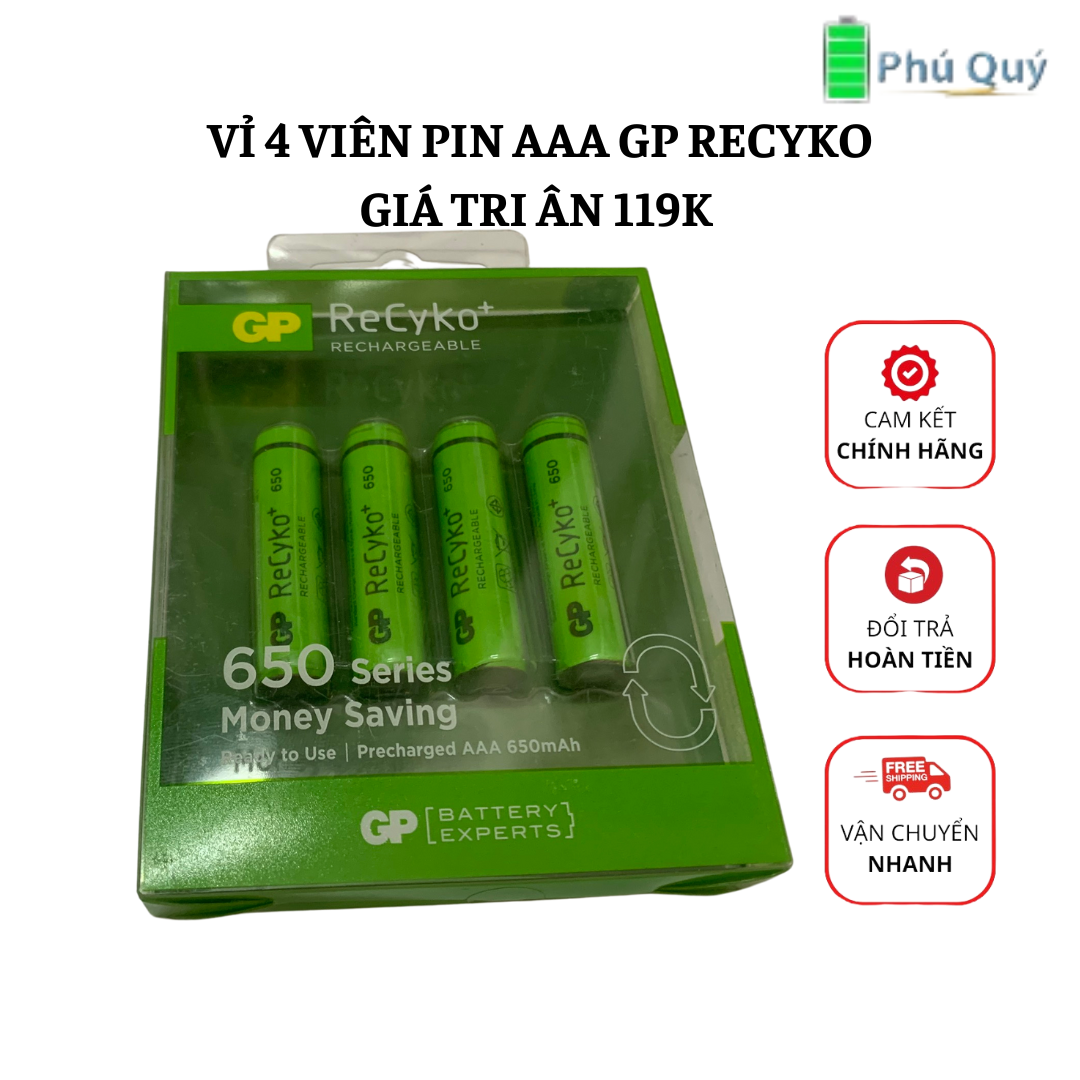 Máy Sạc Pin GP 2 Khe Cắm Pin Kèm 2 Pin AAA