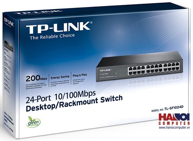 Switch TPlink 24P 10/100Mbps TL-SF1024D (Nâu)