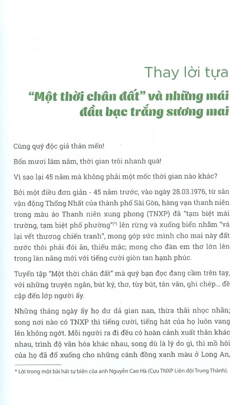 Một Thời Chân Đất