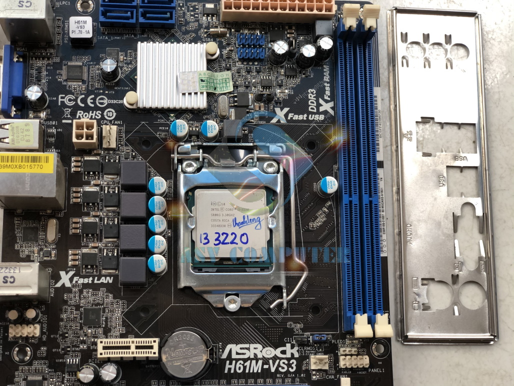 [HCM]Combo mainboard H61 cpu i3 3220 3.3Ghz