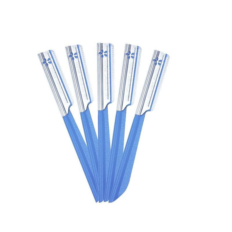 Set 5 dao cạo lông mày, lông mặt KAI (có lớp bảo vệ)
