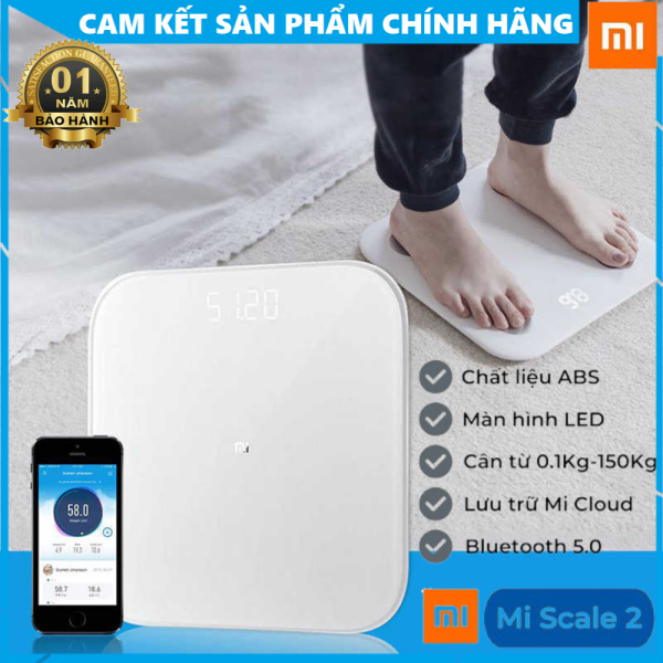 [BẢO HÀNH 1 NĂM CHÍNH HÃNG] Cân sức khỏe điện tử thông minh Xiaomi Mi Smart Scale Gen 2, đo chỉ số BMI, kết nối không dây bluetooth với điện thoại qua app Mi Fit, cân xiaomi scale 2 , cân xiaomi cân điện tử , cân sức khỏe