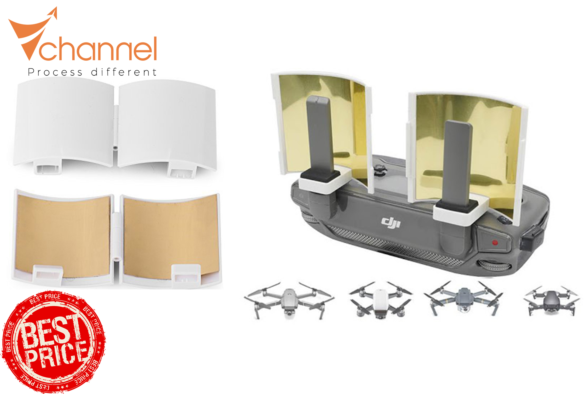 Bộ tăng sóng PARABOL (kích sóng) khuếch đại tín hiệu cho bộ điều khiển các dòng DJI Mavic Mini Spark Pro 2 Pro... GIÁ TẠI KHO