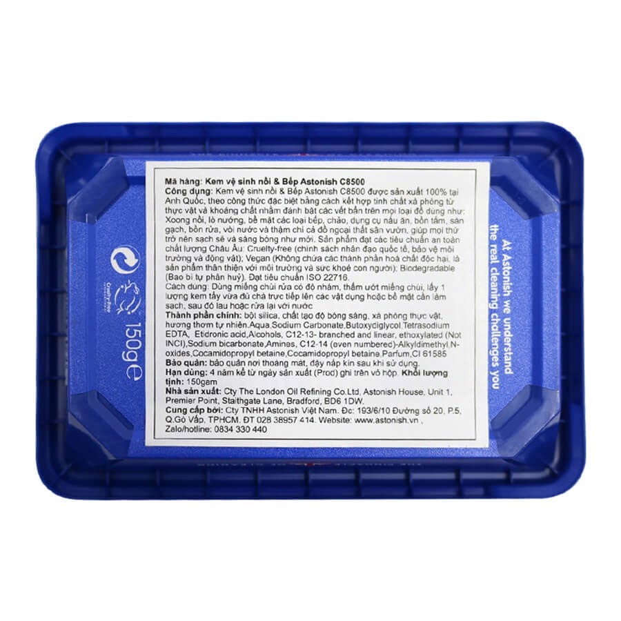 Kem tẩy dụng cụ nhà bếp Astonish C8500
