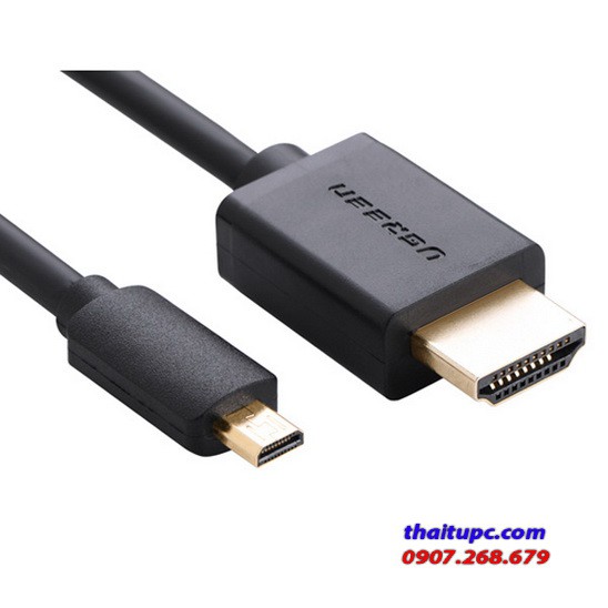 Cáp chuyển đổi microhdmi sang hdmi 1.5m v1.4 ugreen 30102
