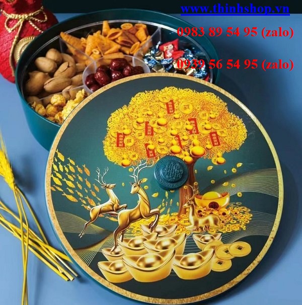 khay mứt tết 3D - hộp đựng mứt tết 3D