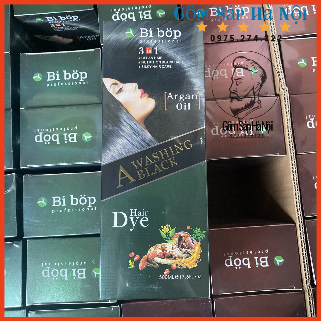 [ GỘI LÀ ĐEN ] Dầu Gội Phủ Bạc Thảo Dược Đen BIBOP Chính Hãng Nhật Bản