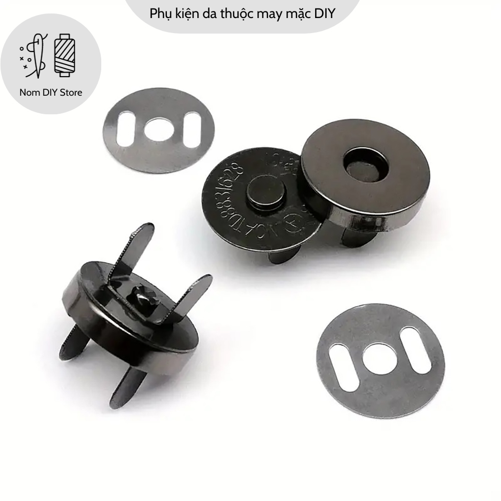 Nút Hít Nam Châm 14mm 18mm Chất Hợp Kim Loại Tốt Phụ Kiện Làm Túi Xách Handmade DIY