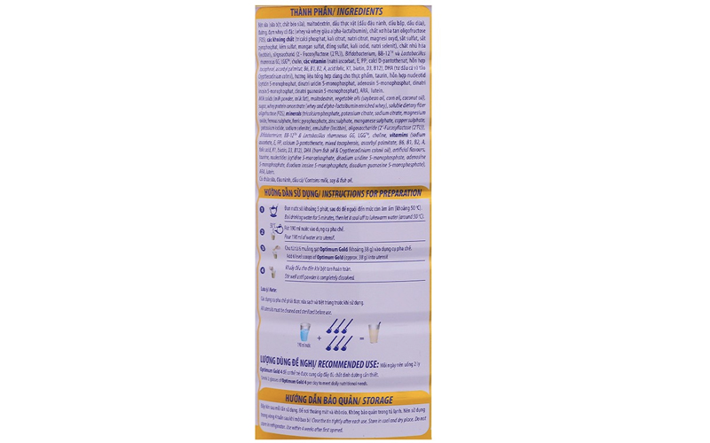 Sữa bột Optimum Gold số 4 Mẫu Mới OPTIMIX 1450kg