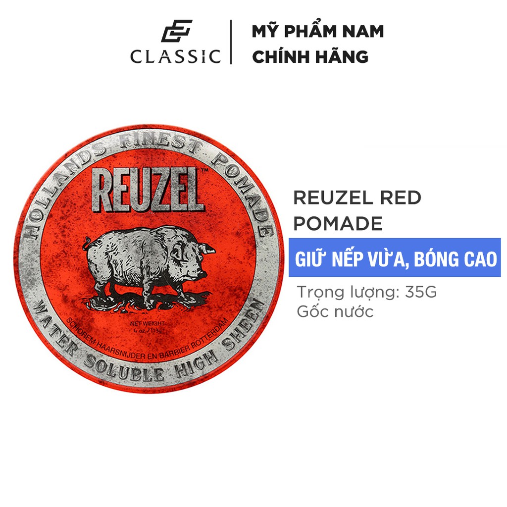 Sáp Reuzel Red Pomade 35g