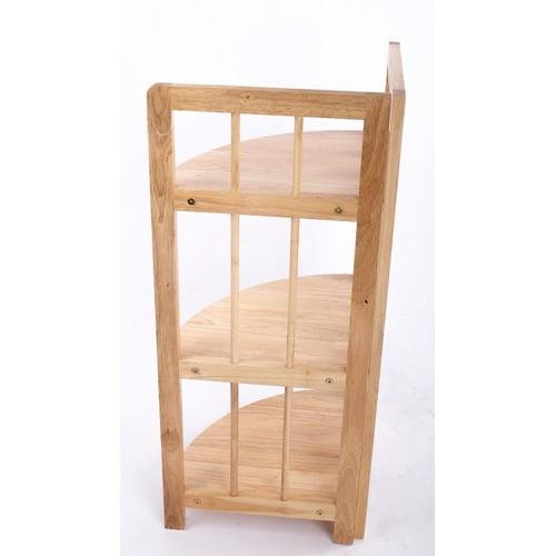 kệ góc 3 tầng bằng gỗ tự nhiên
