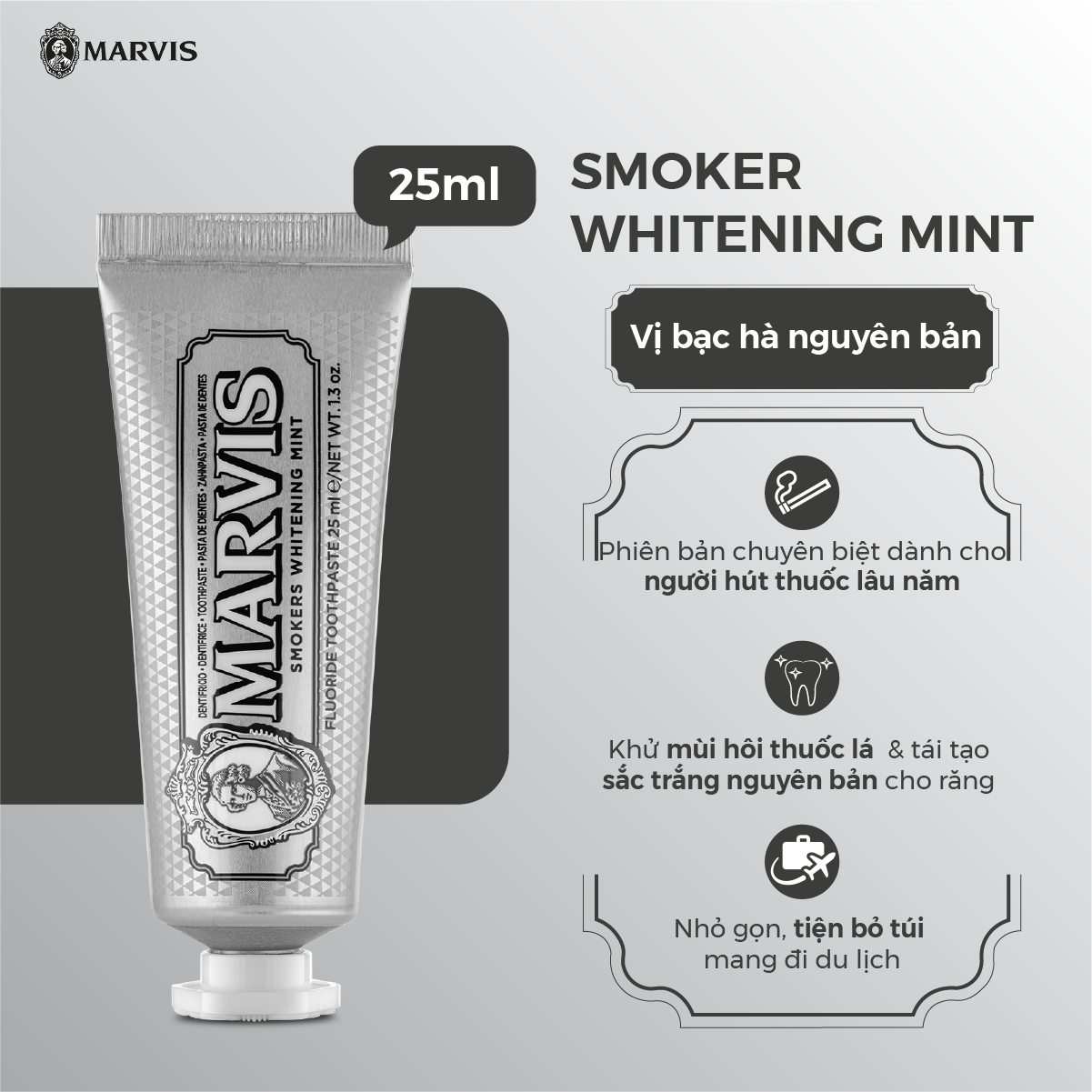 Kem đánh răng Marvis 25ML Full Flavour Collection