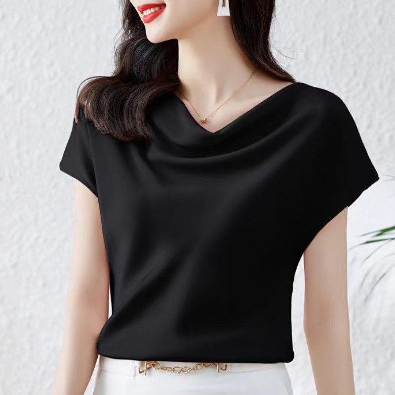 Áo lụa cổ chễ chất vải cao cấp - ACD