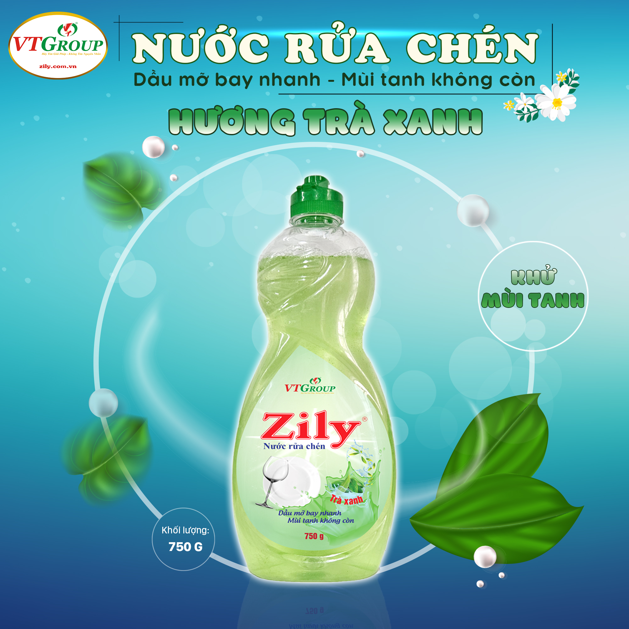 Nước rửa chén Zily chai 750Gr - Quà tặng