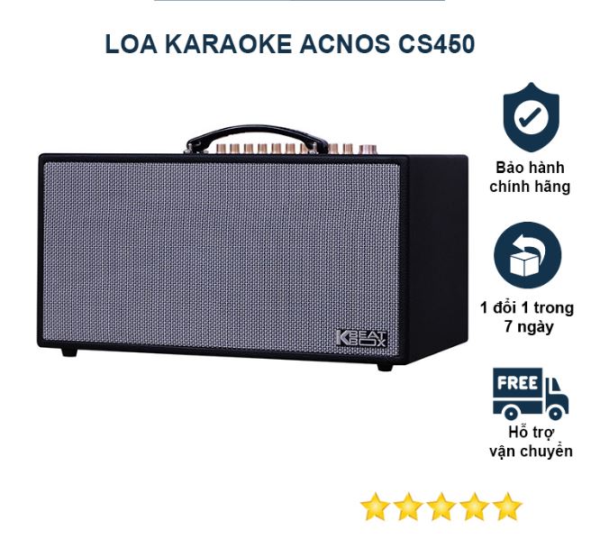 Loa kéo karaoke loa kéo karaoke mini bluetooth xách tay acnos cs450