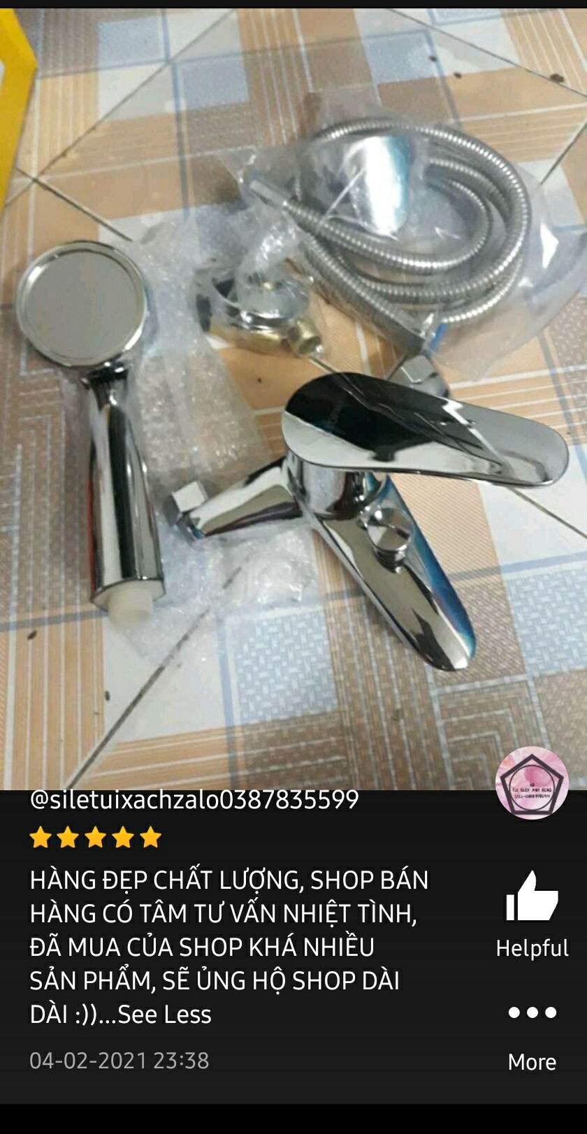 [Q.Tân Bình] Củ sen nóng lạnh,củ sen tắm nóng lạnh kèm tay sen tắm tăng áp và dây sen 1.5m