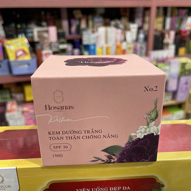 [HCM]Rosanas perfume trắng body chống nắng 150g