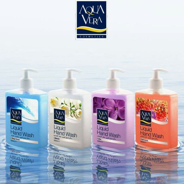 NƯỚC RỬA TAY DIỆT KHUẨN AQUA VERA Nước rửa tay mềm da Thổ Nhĩ Kì Aqua Vera 500ml (tặng mặt nạ cao câp khi mua 2 sp)/lam